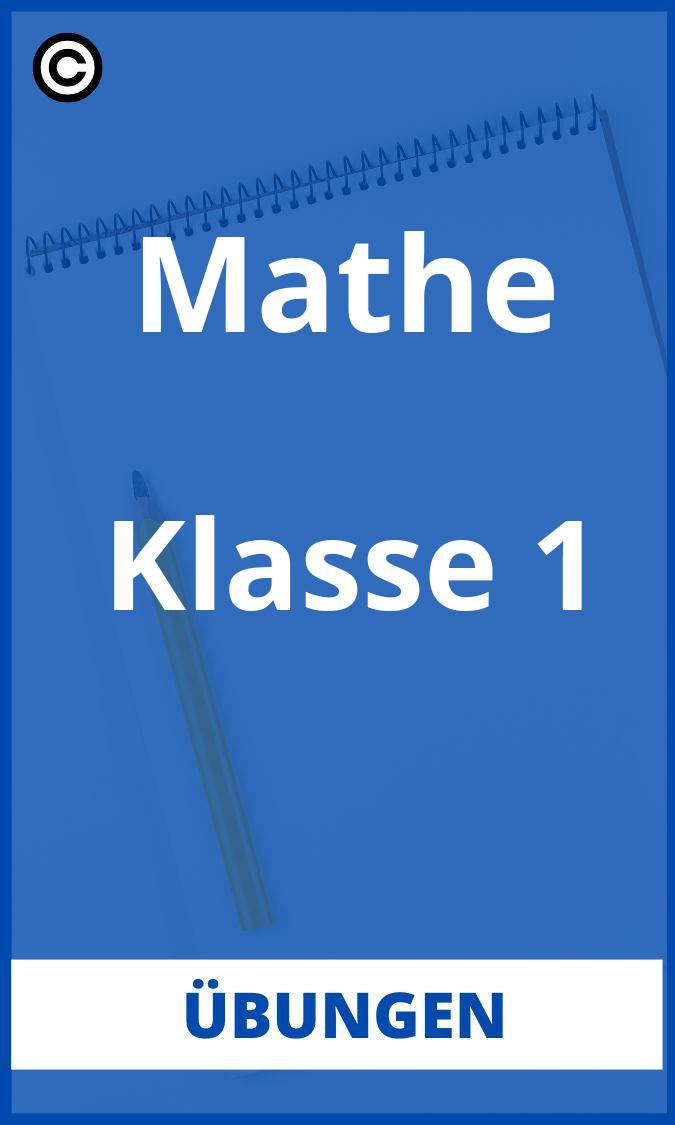 1. Klasse Mathe Übungen PDF