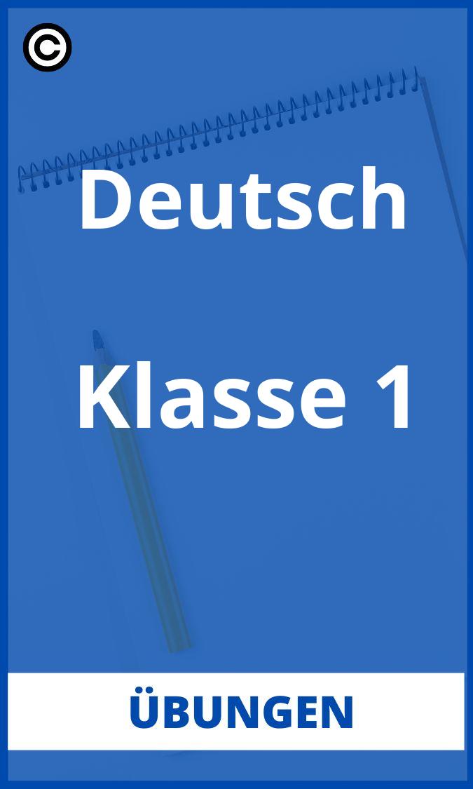 Deutsch 1 Klasse Übungen PDF