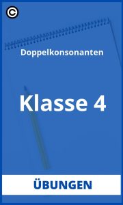 Doppelkonsonanten Übungen 4. Klasse