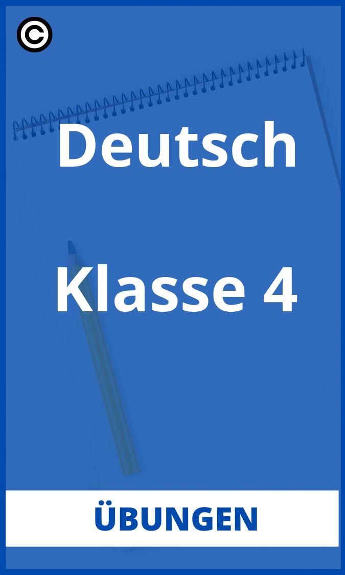 Klasse 4 Deutsch Übungen PDF