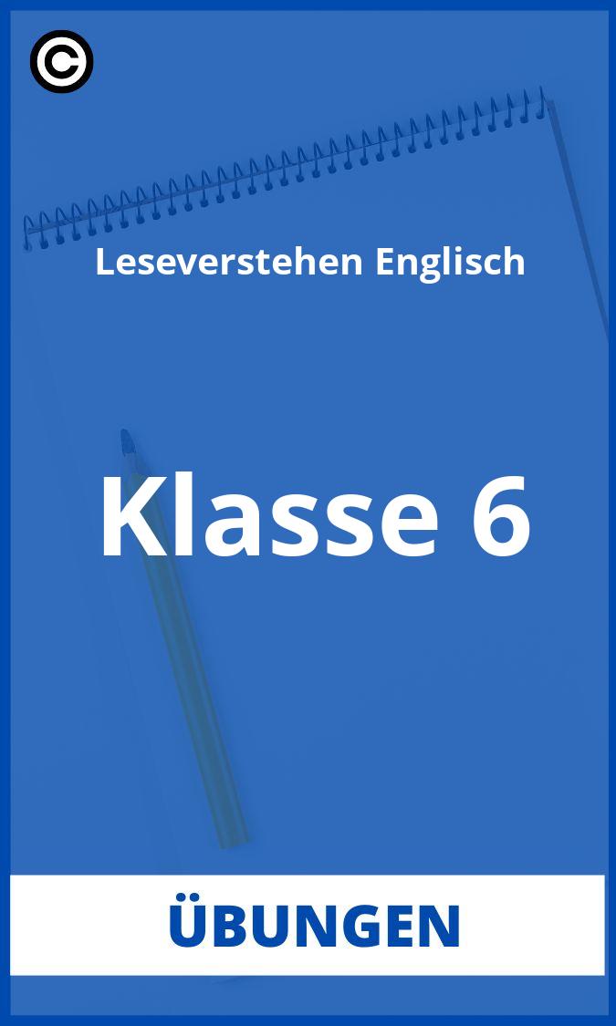 Leseverstehen Englisch Klasse 6 Übungen PDF