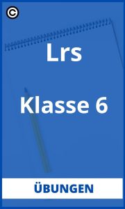 Lrs Übungen Klasse 6