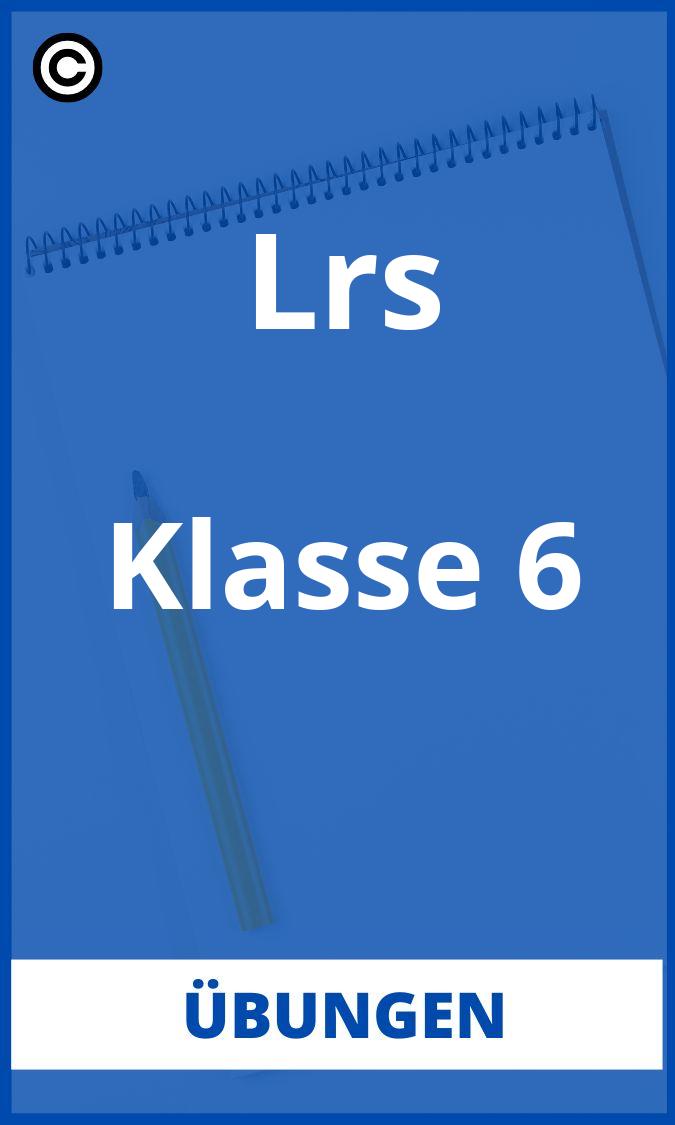 Lrs Übungen Klasse 6 PDF