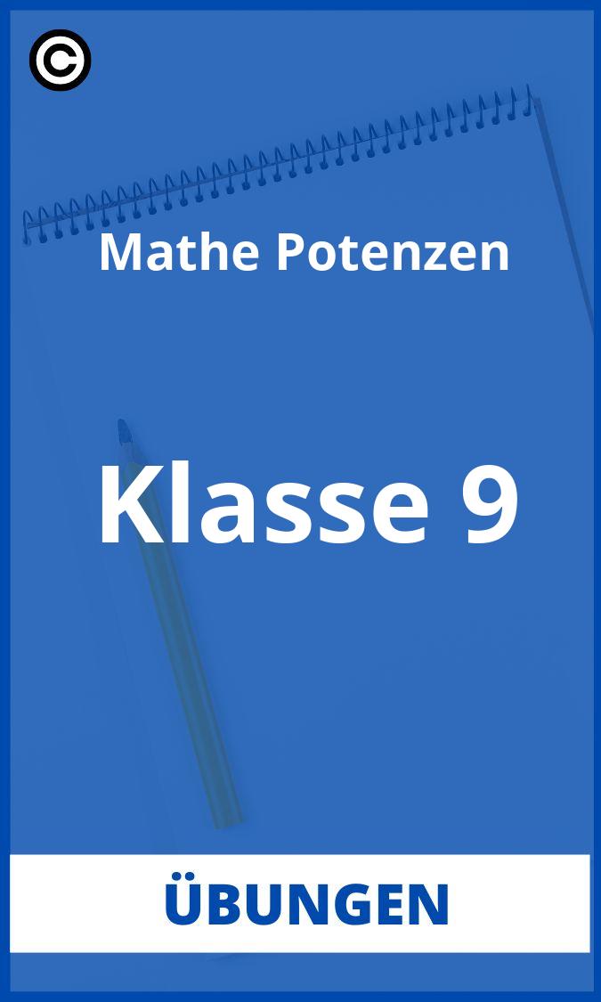 Mathe Klasse 9 Potenzen Übungen PDF