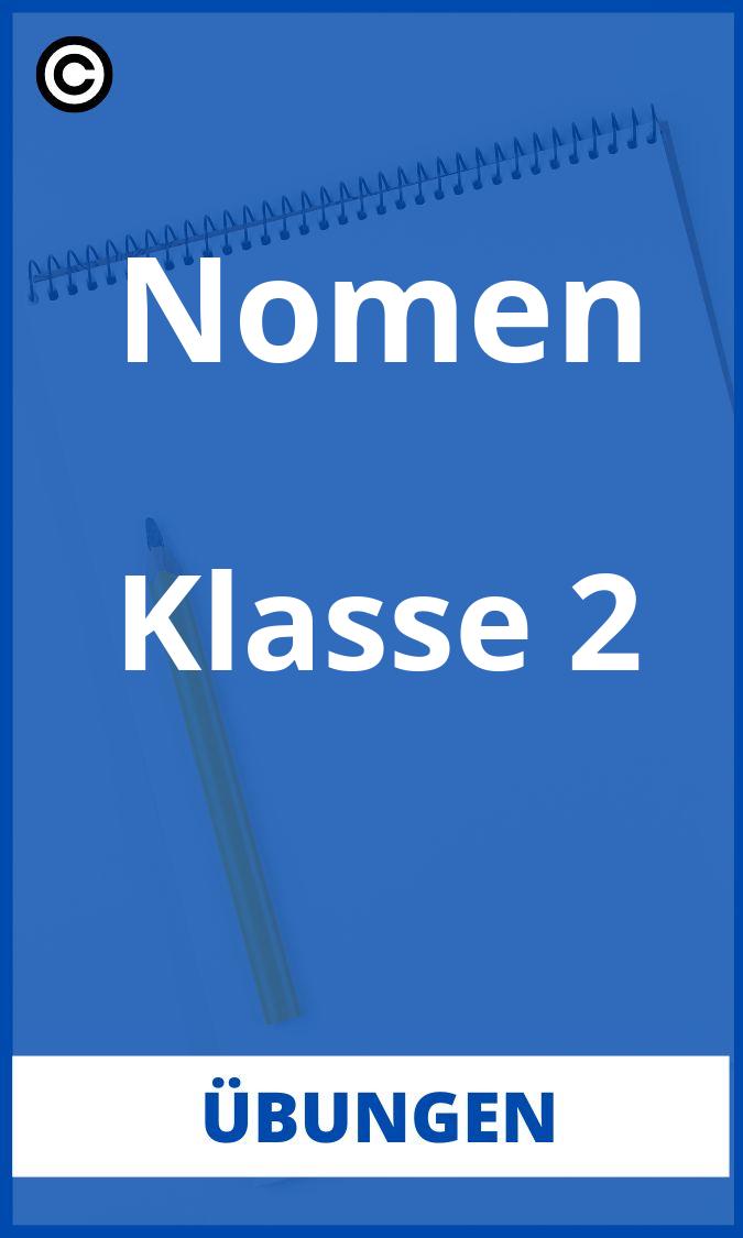 Nomen Übungen 2. Klasse PDF