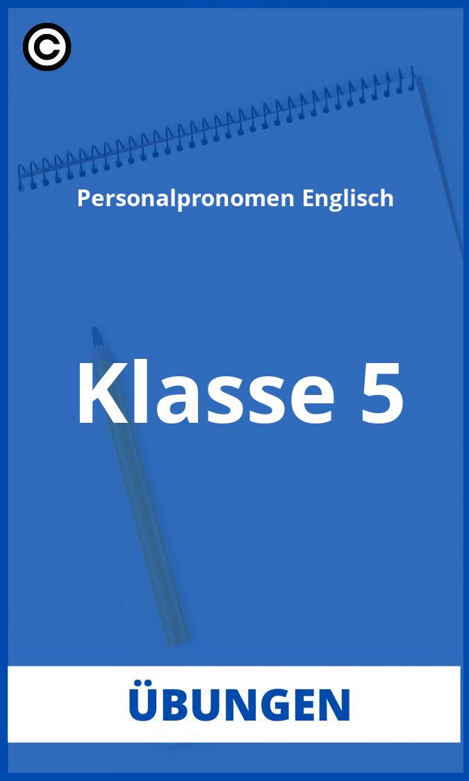 Personalpronomen Englisch Übungen 5. Klasse PDF