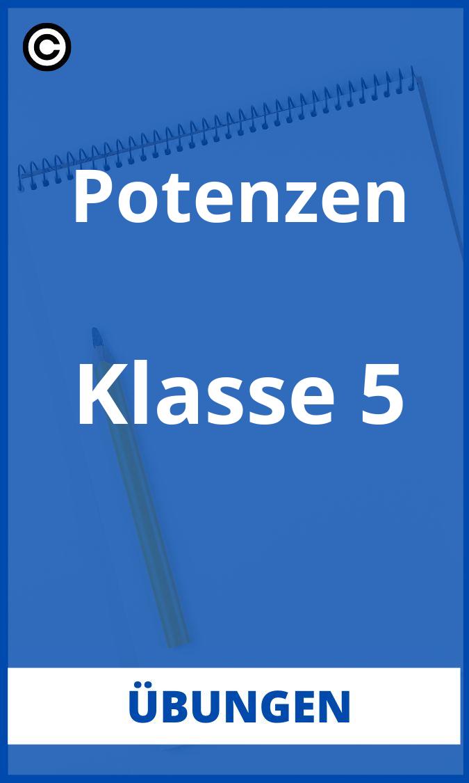 Potenzen Übungen Klasse 5 PDF