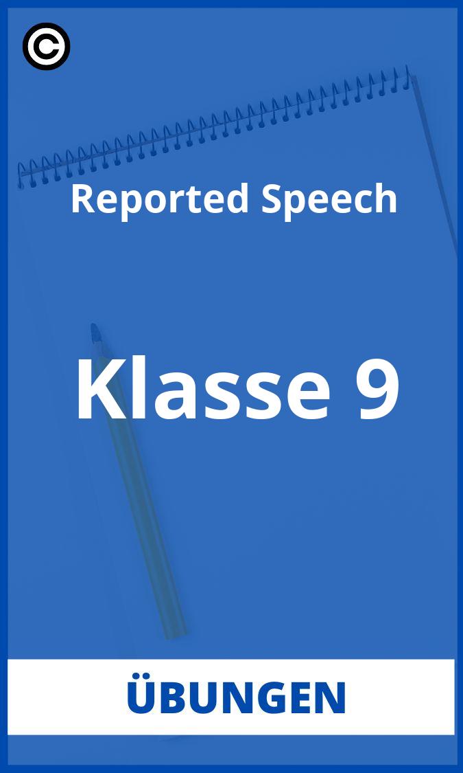 Reported Speech Übungen Klasse 9 PDF