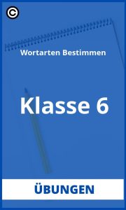 Wortarten Bestimmen Übungen 6. Klasse